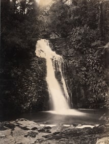 Unidentified Australian Waterfall. c1875