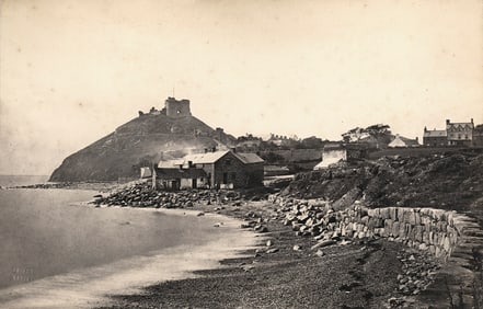 4 photographs of Criccieth, Wales. C1881.
