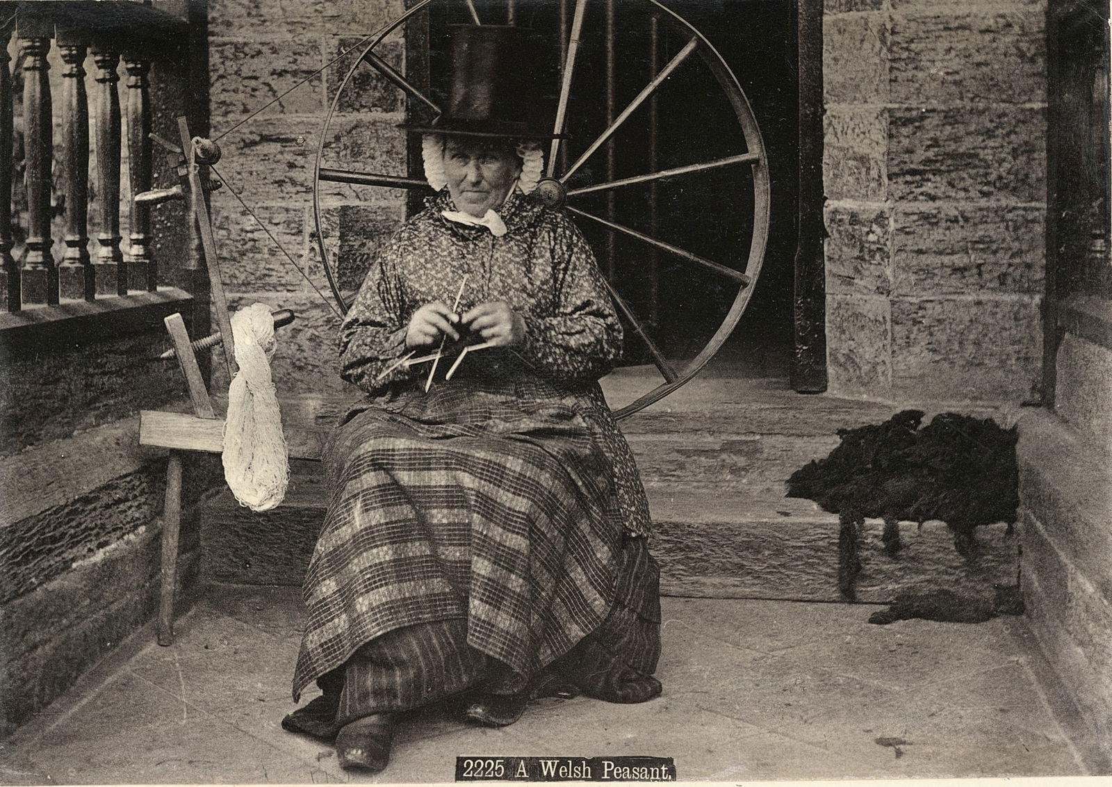 A Welsh Peasant Woman. c1900: A Welsh Peasant Woman. C1900. 4.5 x 6.5 in.