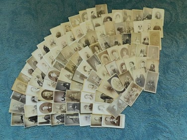 150 Assorted Carte de Visites from around the world. c1870s.
