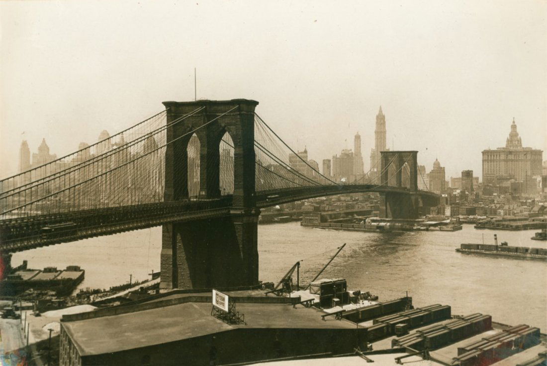 Brooklyn Bridge, New York City, c1930 (1 of 1)