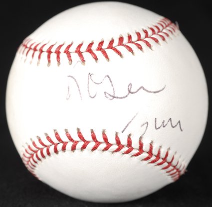 Roseanne Barr Signed OML Baseball GAI COA