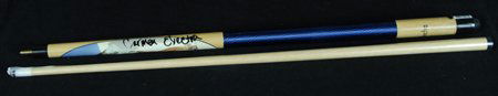 Carmen Electra Signed Playboy Pool Cue GAI COA: A unique pool cue featuring a sexy image of Carmen Electra from her famed Playboy pictorial, nicely signed in black felt tip marker. In fine condition. COA from Global Authentication.