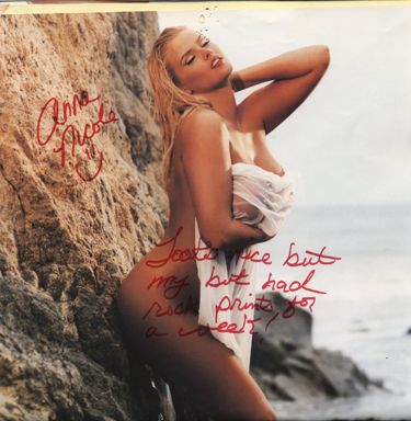 Anna Nicole Unique Multi Signed Calendar GAI COA - 3