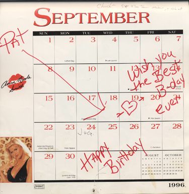 Anna Nicole Unique Multi Signed Calendar GAI COA - 5