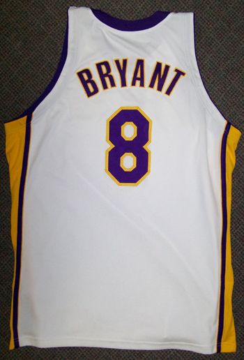 kobe game worn jersey