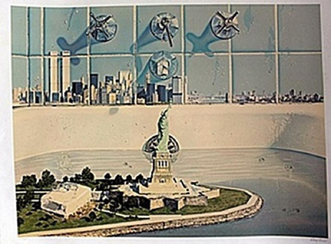 "Liberty Renewed" Doug Webb.: Authentic Lithograph, Approx. 30x37" In.