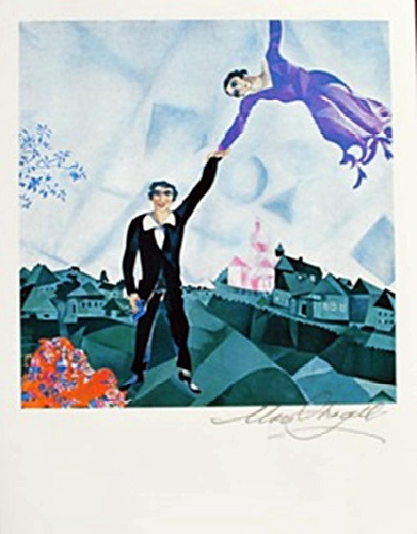 Lithograph By Marc Chagall: Authentic Lithograph Marc Chagall, Pencil signed the artist, Size Approx. 11 x 9 In. Marc Zakharovich Chagall (July 6th 1887 – March 28th 1985) "The quintessential Jewish artist, of the twentieth ce