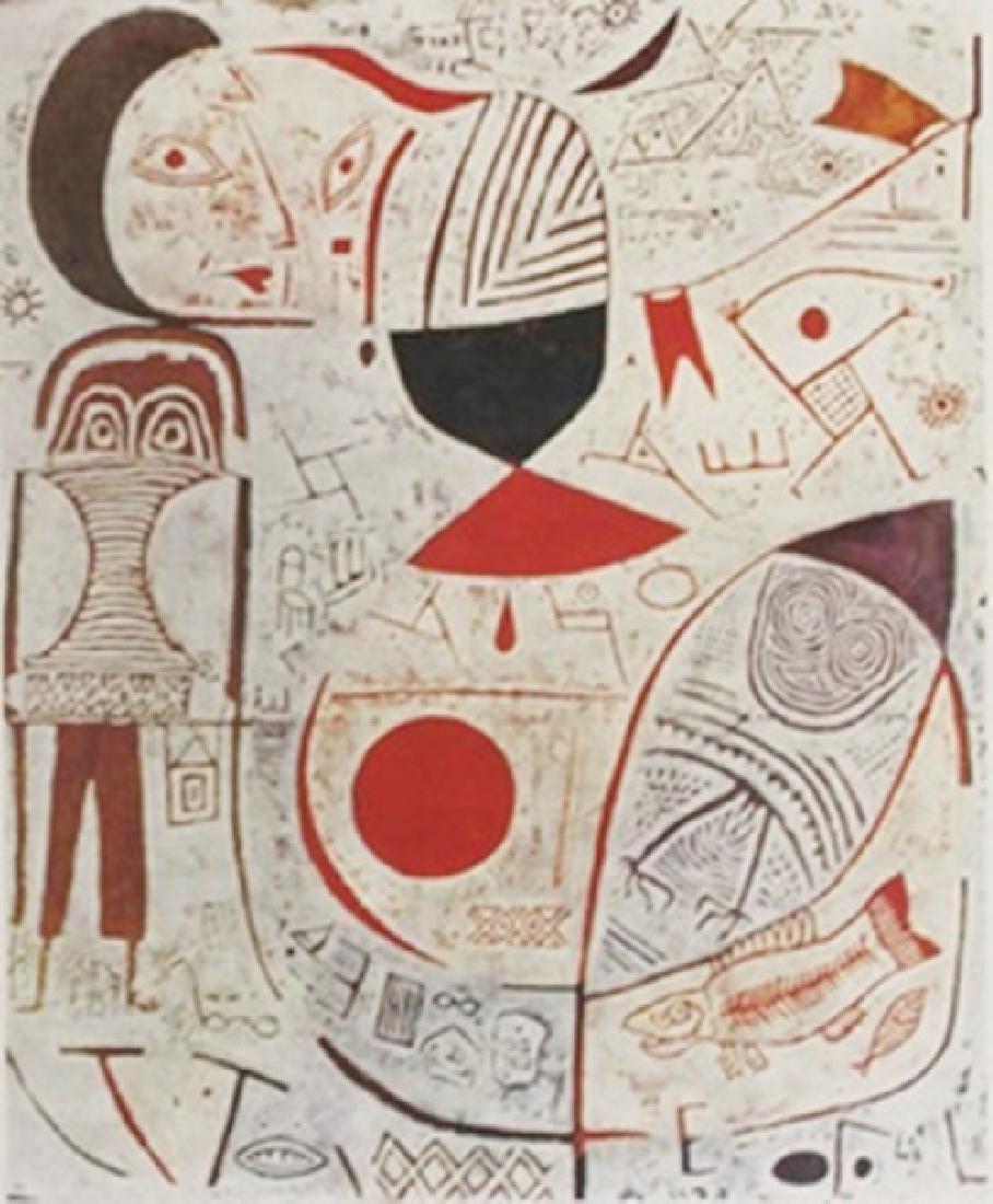 Lithograph - Paul Klee: Lithograph After Paul Klee; , pencil bears the signature, size approx. 14 x 11 in. Paul Klee (18 December 1879 – 29 June 1940) was a painter born in Münchenbuchsee, Switzerland, and is conside
