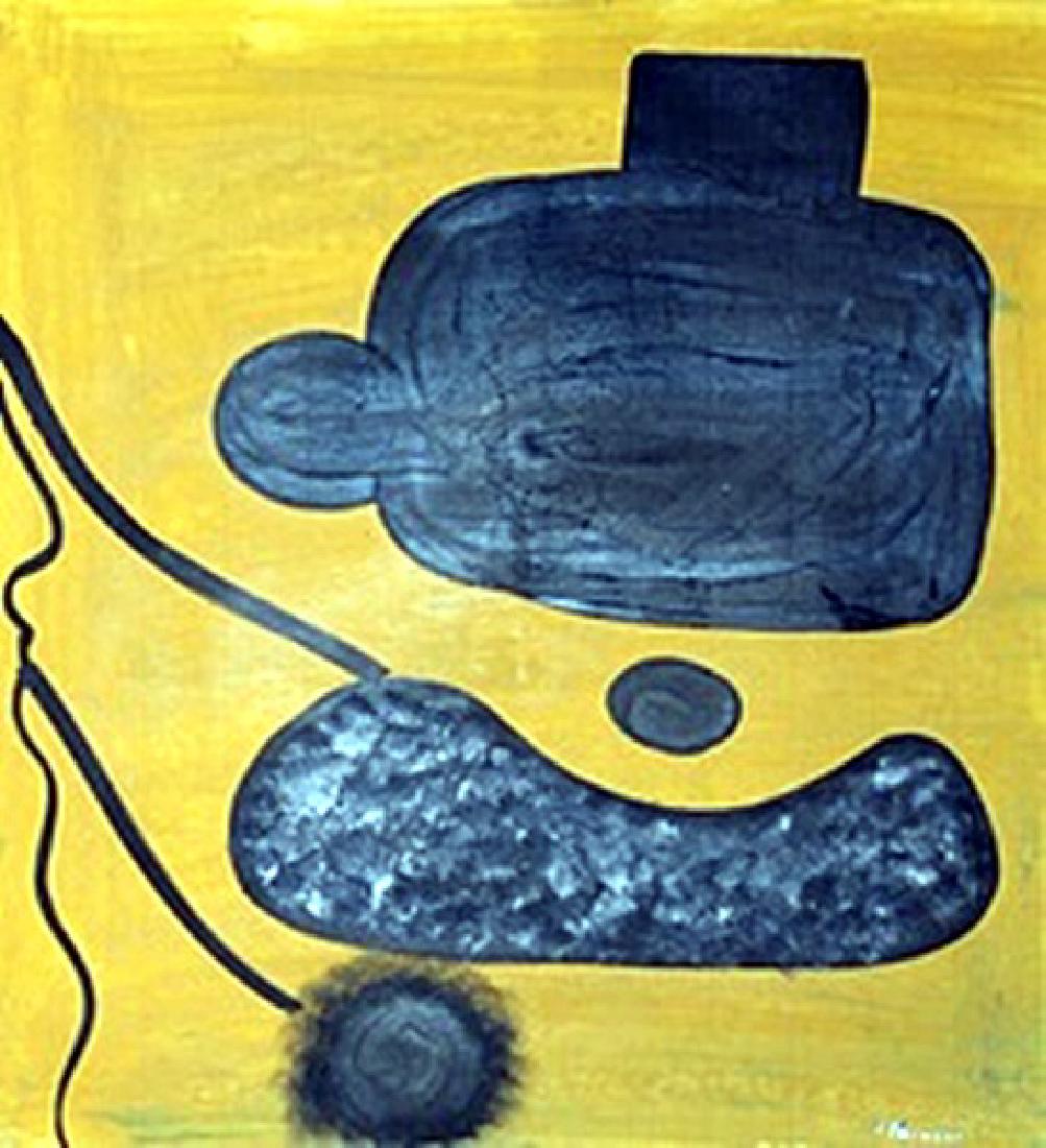 Venus - Victor Pasmore - Oil On Paper: Oil on paper by Victor Pasmore, approx. 15x14 in. Patrick Heron was a British abstract and figurative artist, who lived in Zennor, Cornwall.