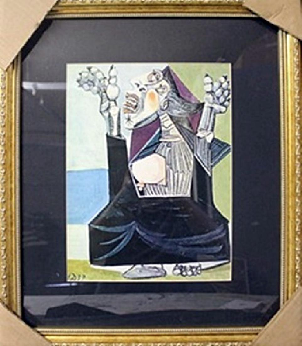 Lithograph After Pablo Picasso: Lithograph After Pablo Picasso; size approx. 21 x 18 in.