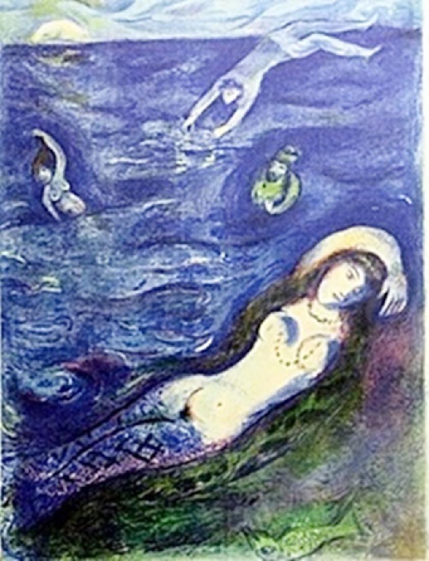 Marc Chagall - - Then I came forth of the sea: Authentic Marc Chagall Lithograph from Verve: The Ultimate Review of Art and Literature (1937-1960) lithograph approx. 13"x10" Then I came forth of the sea