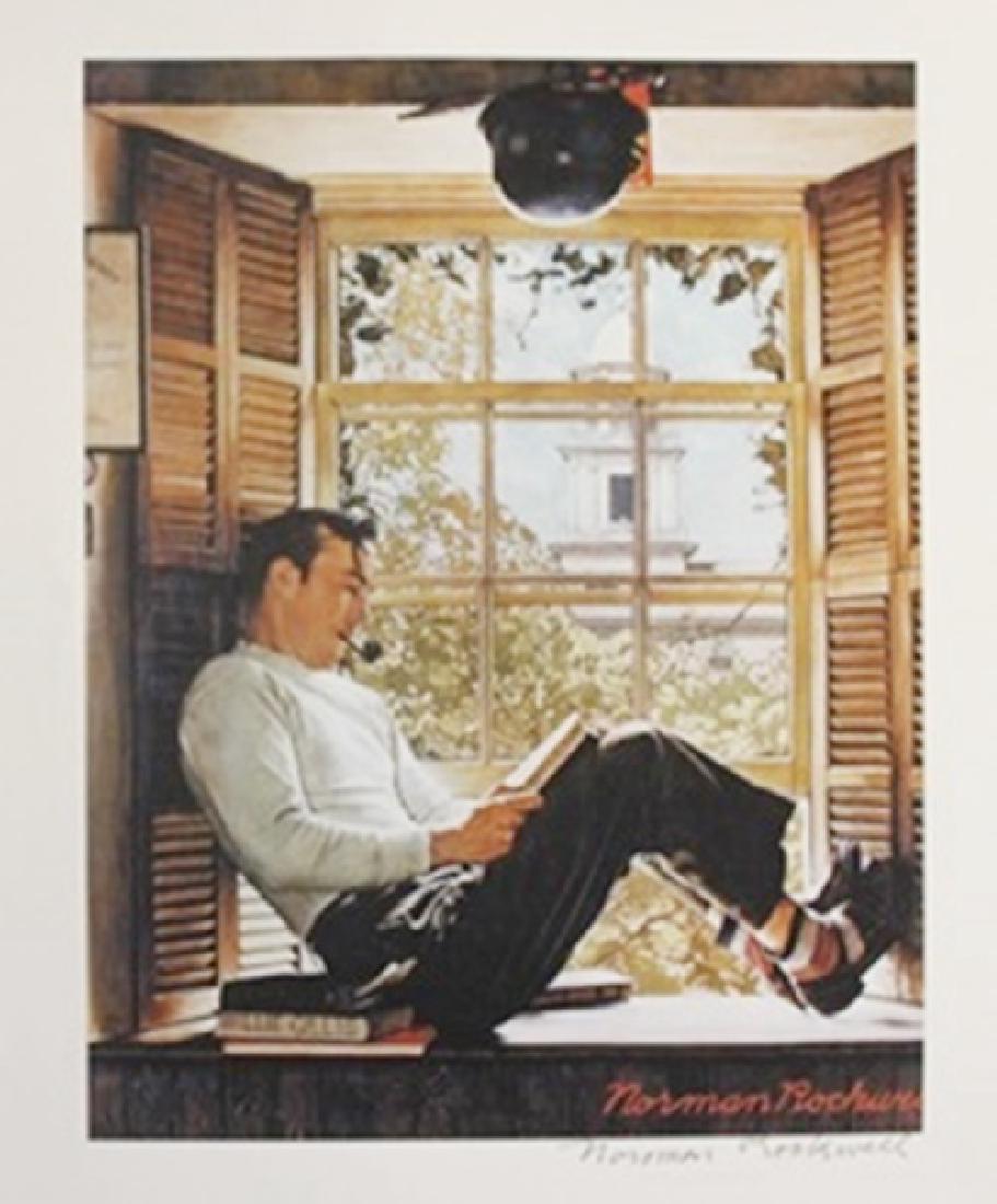 Lithograph - Norman Rockwell: Lithograph After Norman Rockwell; double bears the signature, size approx. 14 x 11 in. Norman Percevel Rockwell AKA: Norman Rockwell (02/03/1978 - 11/08/1978) Was born in Brooklyn, New York. Occupatio