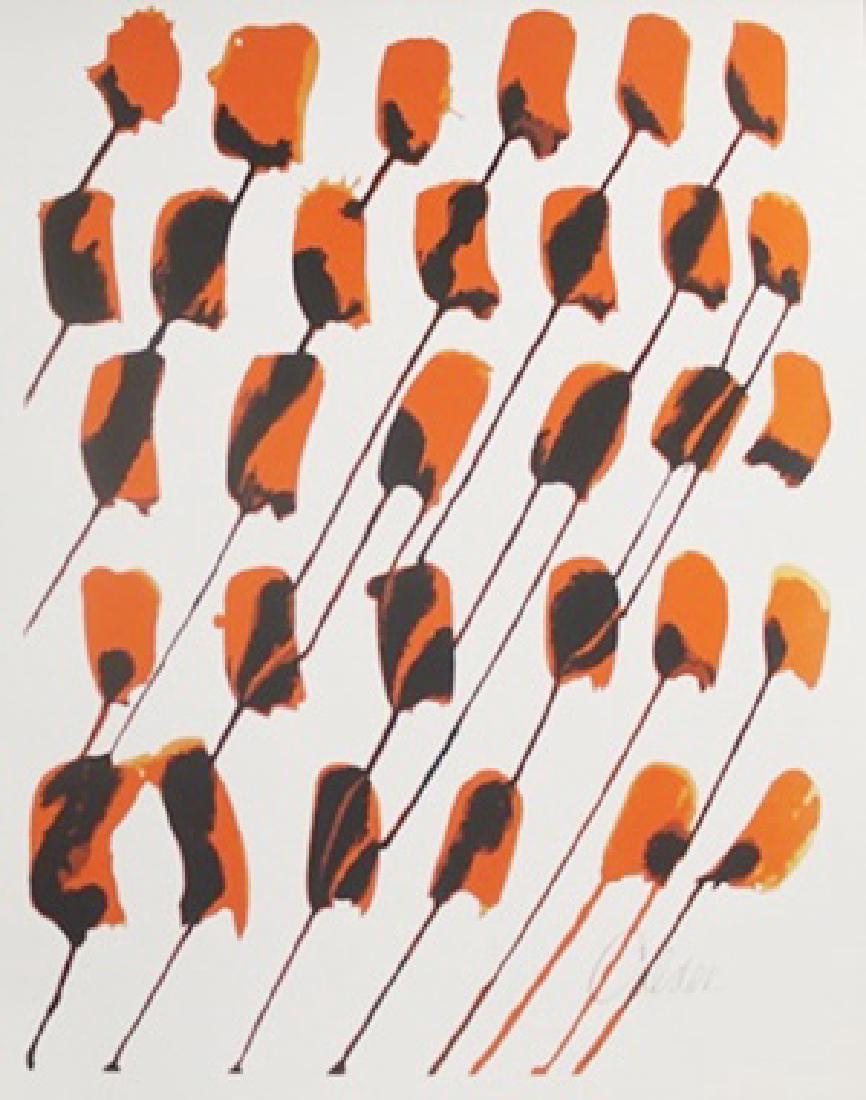 Lithograph Alexander Calder (365A): Authentic Lithograph , Bearing an Interpretive Signature of the Artist, Size Approx. 16" x 12" In. Alexander "Sandy" Calder (07/22/1898 - 11/11/1976) Age 78, Born in the US; An American Sculpture best