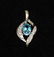 Dazzling Topaz & Diamonds Silver Pendant (14P) - 2