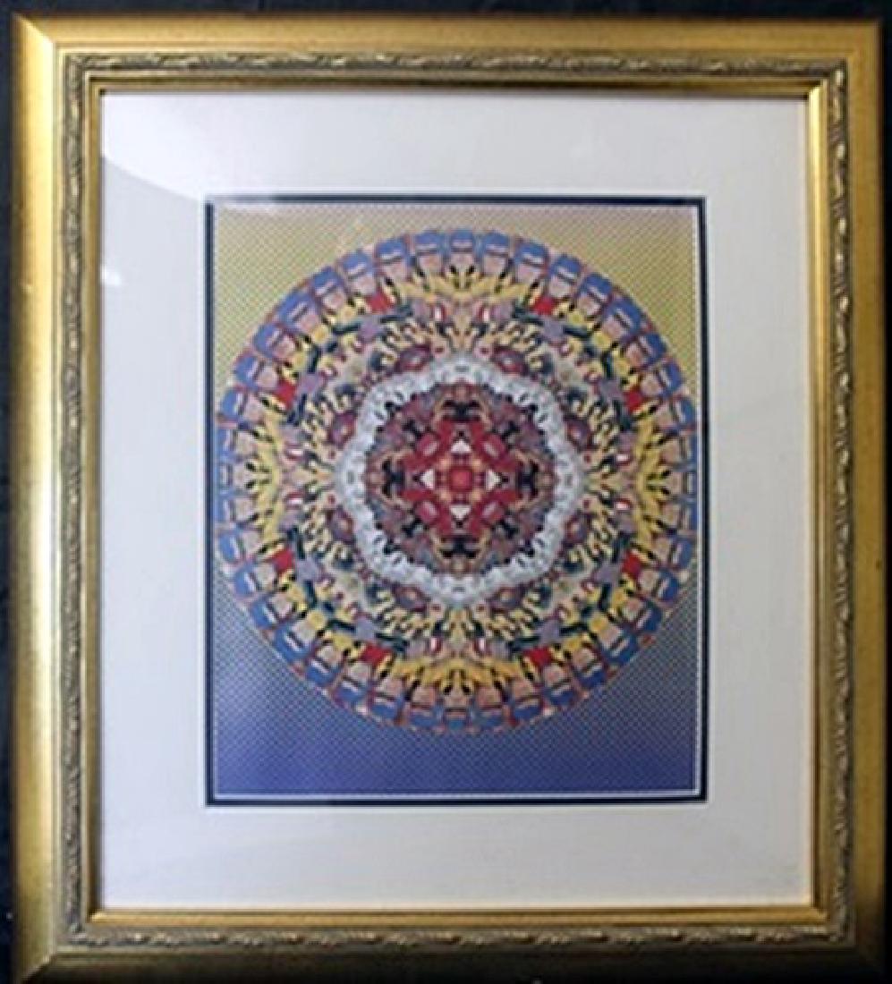 "Captain Midnight" after Peter Max: Framed, Lithograph after Peter Max, Approximately 19 1/2" x 17 1/2" In.