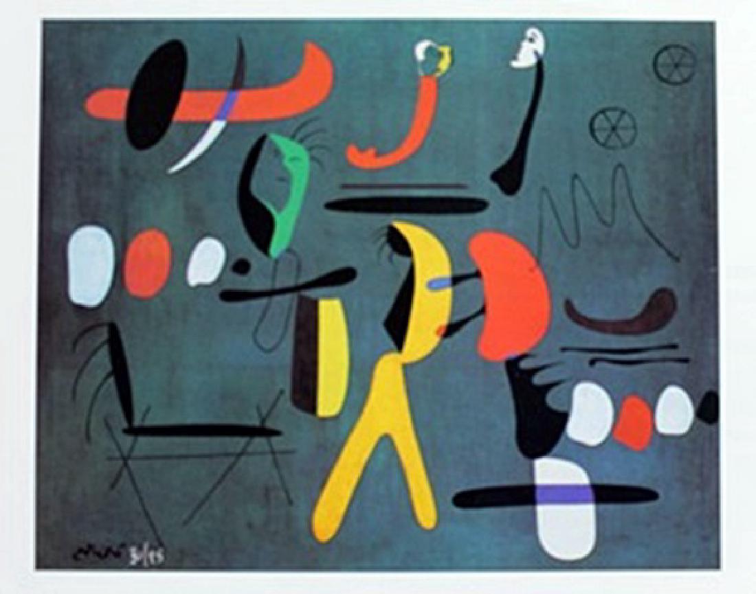 Lithograph By Joan Miro: Authentic Lithograph Joan Miro, signed , Size Approx. 14 1/2 x 12 In. Joan Miro, (04/20/1893 - 12/25/1973) Was Catalan Spanish Painter, Sculptor and ceramicist born in Barcelona. He has been a signifi