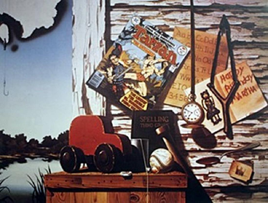 Lithograph - David Mann: Lithograph After David Mann; , size approx. 22 1/2 x 28 1/2 in. David Dave Mann (September 10, 1940 – September 11, 2004) was a California graphic artist whose paintings celebrated biker culture