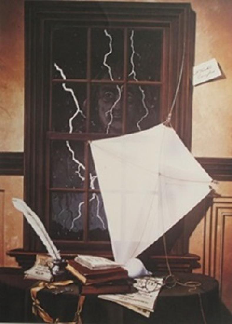 Lithograph - David Mann: Lithograph After David Mann; , pencil bears the signature, size approx. 29 x 22 1/2 in. David Dave Mann (September 10, 1940 – September 11, 2004) was a California graphic artist whose paintings ce