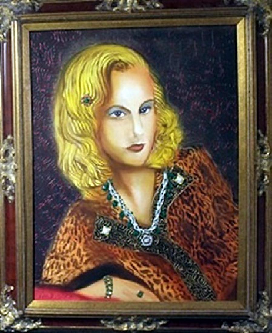 Oil on Canvas "Glowing Light" - William Verdult: Oil on Canvas, Bejeweled, signed Size Approx. 50 x 40 In.