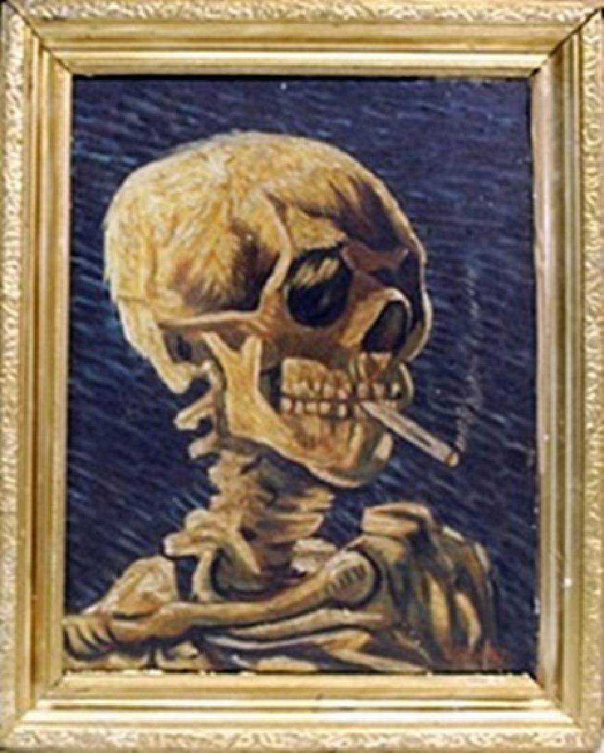 Oil Painting on Canvas - Vincent Van Gogh: In the manner of Vincent Van Gogh Oil Painting on Stretched Canvas,bearing the signature Size Approx. 24" x 19" in.
