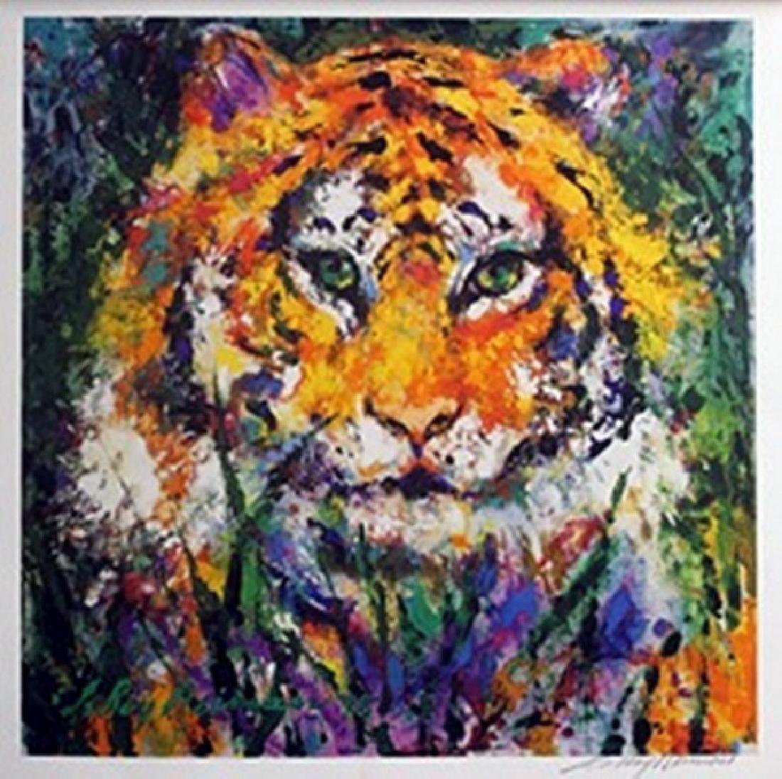 Lithograph Colorful Bengal Tiger - LeRoy Neiman: Lithograph Colorful Bengal Tiger After LeRoy Neiman; double bears the signature, size approx. 22 1/2 x 22 1/2 in. LeRoy Neiman (born Leroy Leslie Runquist, June 8, 1921 – June 20, 2012) was an A