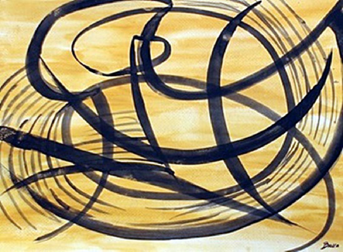 The Ring - Giacomo Balla - Watercolor On Paper: Watercolor on paper by Giacomo Balla, approx. 17x12 in. Giacomo Balla was an Italian painter, art teacher and poet best known as a key proponent of Futurism. In his painting he depicted light, movemen