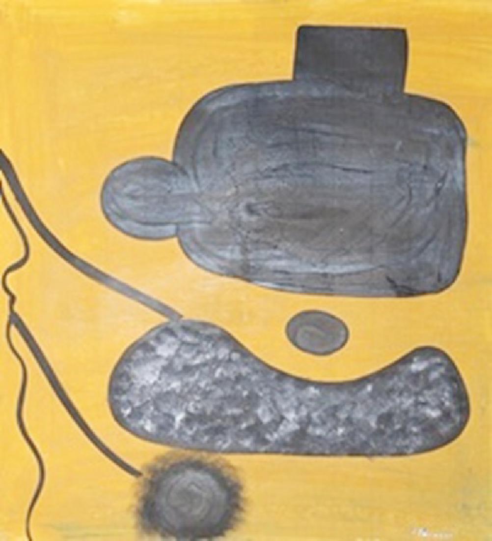 Venus - Victor Pasmore - Oil On Paper: Oil on paper by Victor Pasmore, approx. 15x14 in. Patrick Heron was a British abstract and figurative artist, who lived in Zennor, Cornwall.