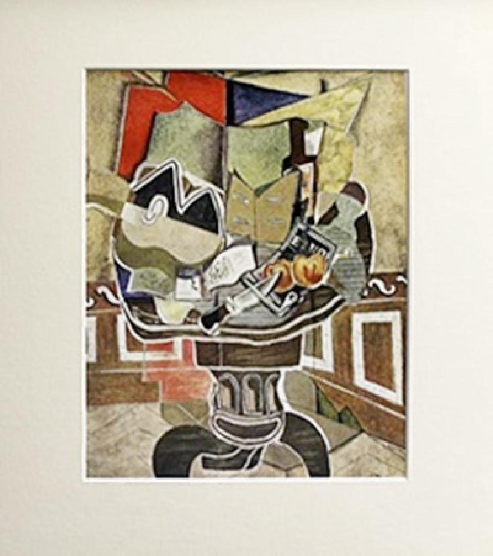Lithograph - Georges Braque: Lithograph After Georges Braque ; bears the signature, size approx. 15 x 13 in.