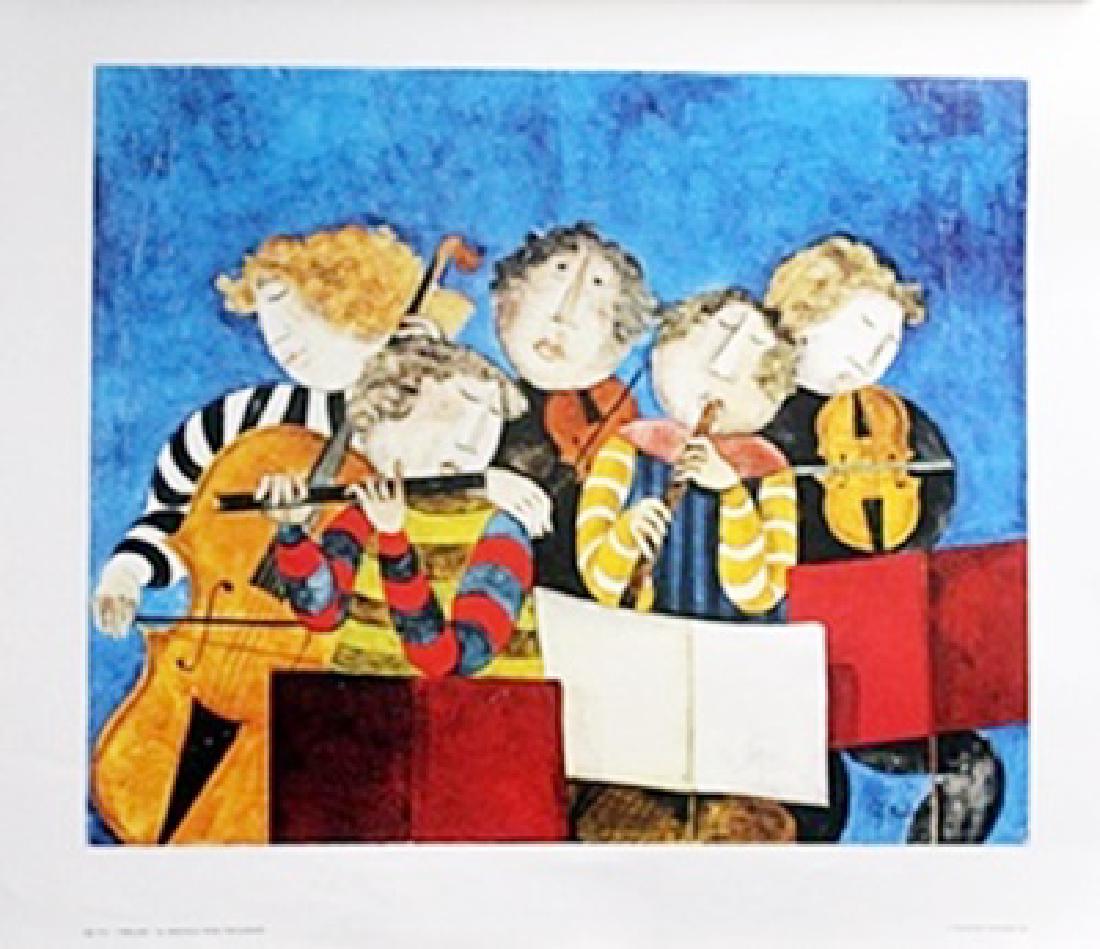 Lithograph - Prelude - G. Rodo Boulanger: Lithograph Prelude After G. Rodo Boulanger; bears the signature, size approx. 25 x 29 in.