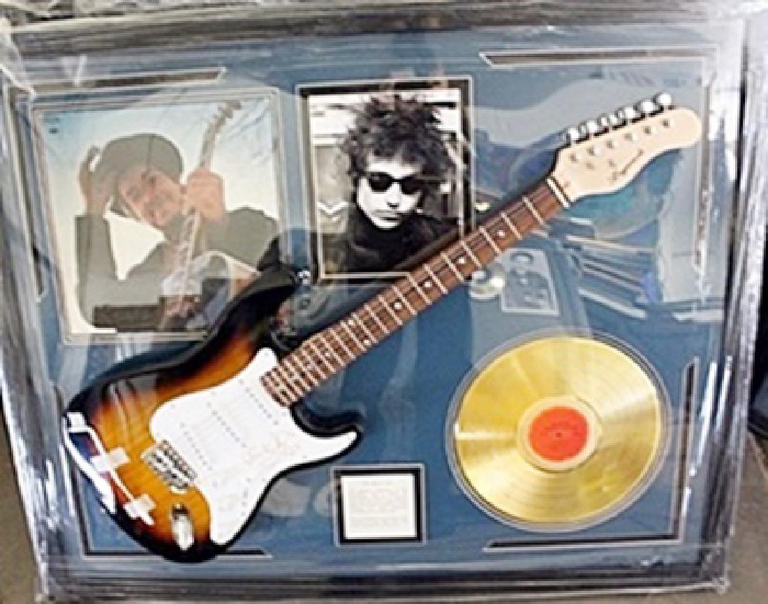 Bob Dylan Signed Guitar & Memorabilia: Guitar with Laser Matted Autograph. Each Item is Made one of a kind in the US to order and may vary slightly from image.