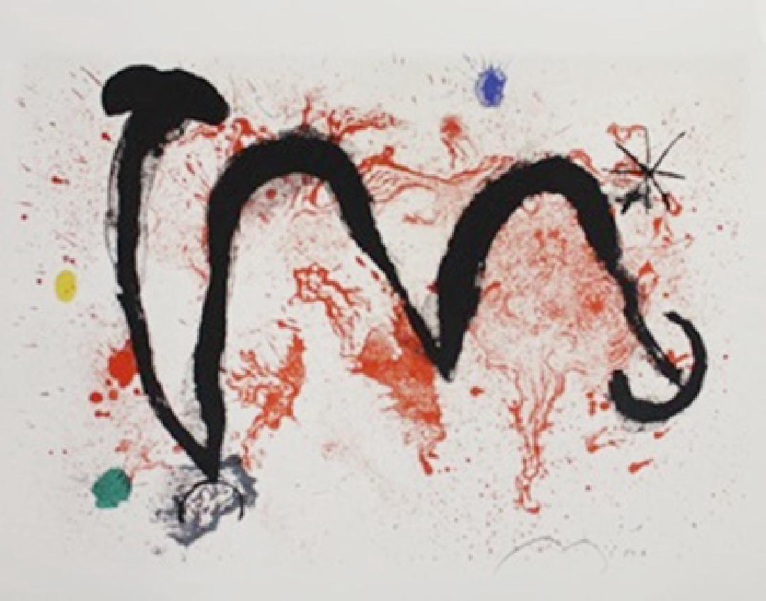 Lithograph By Joan Miro: Authentic Lithograph Joan Miro, signed , Size Approx. 14 1/2 x 12 In. Joan Miro, (04/20/1893 - 12/25/1973) Was Catalan Spanish Painter, Sculptor and ceramicist born in Barcelona. He has been a signifi