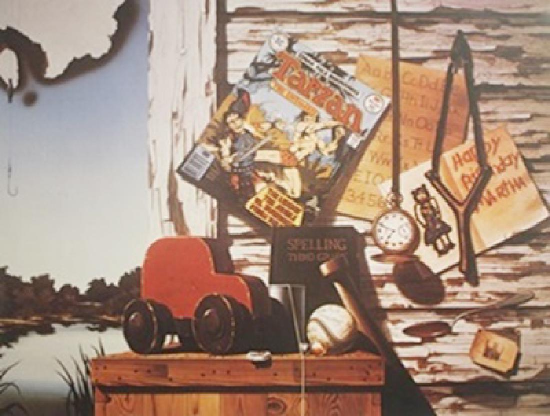 Lithograph - David Mann: Lithograph After David Mann; , size approx. 22 1/2 x 28 1/2 in. David Dave Mann (September 10, 1940 – September 11, 2004) was a California graphic artist whose paintings celebrated biker culture