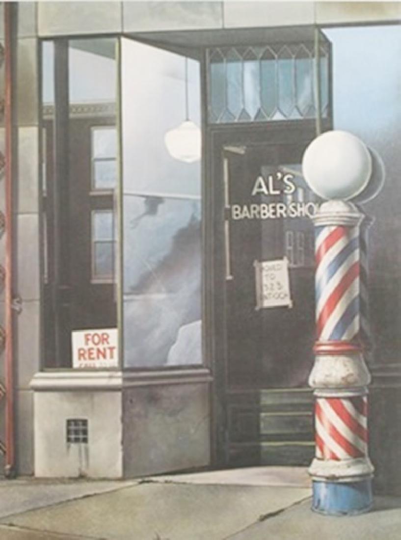 Lithograph For Rent - David Mann: Lithograph For Rent After David Mann; , pencil bears the signature, size approx. 29 x 22 1/2 in. David Dave Mann (September 10, 1940 – September 11, 2004) was a California graphic artist whose pai