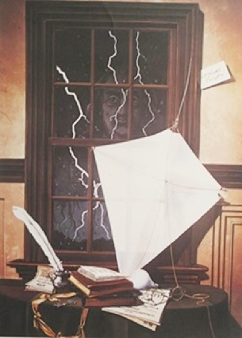 Lithograph - David Mann: Lithograph After David Mann; , pencil bears the signature, size approx. 29 x 22 1/2 in. David Dave Mann (September 10, 1940 – September 11, 2004) was a California graphic artist whose paintings ce