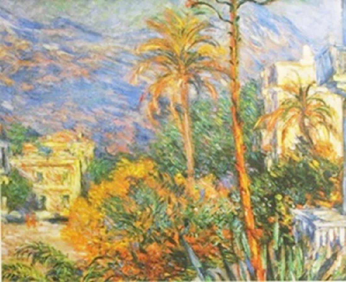 Lithograph - Claude Monet: Lithograph After Claude Monet; size approx. 17 x 20 in. Oscar-Claude Monet (14 November 1840 – 5 December 1926) was a founder of French Impressionist painting, and the most consistent and prol