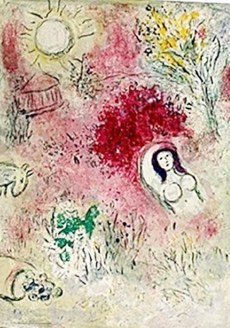 Marc Chagall - - Chloe: Authentic Marc Chagall Lithograph from Verve: The Ultimate Review of Art and Literature (1937-1960) lithograph approx. 13"x10" Chloe