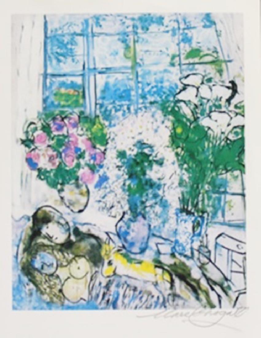 Lithograph By Marc Chagall: Authentic Lithograph Marc Chagall, Pencil signed the artist, Size Approx. 11 x 9 In. Marc Zakharovich Chagall (July 6th 1887 – March 28th 1985) "The quintessential Jewish artist, of the twentieth ce