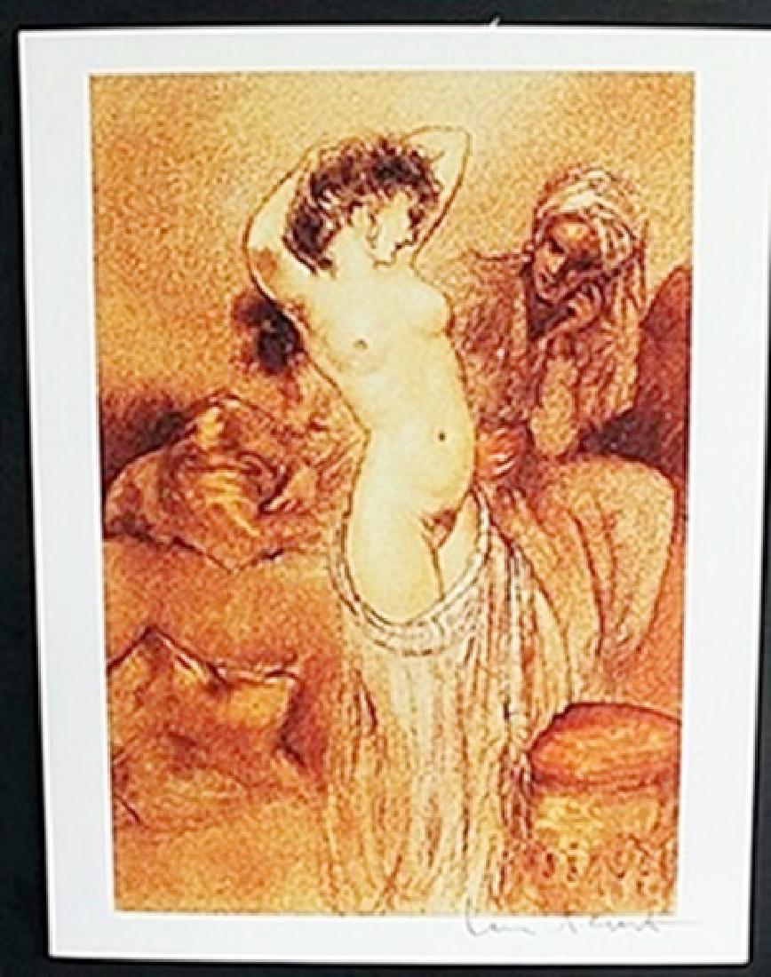 Lithograph "Seductive Dance" Louis Icart: Authentic Lithograph, bearing a signature of the artist, Size Approx. 11" x 9" In.