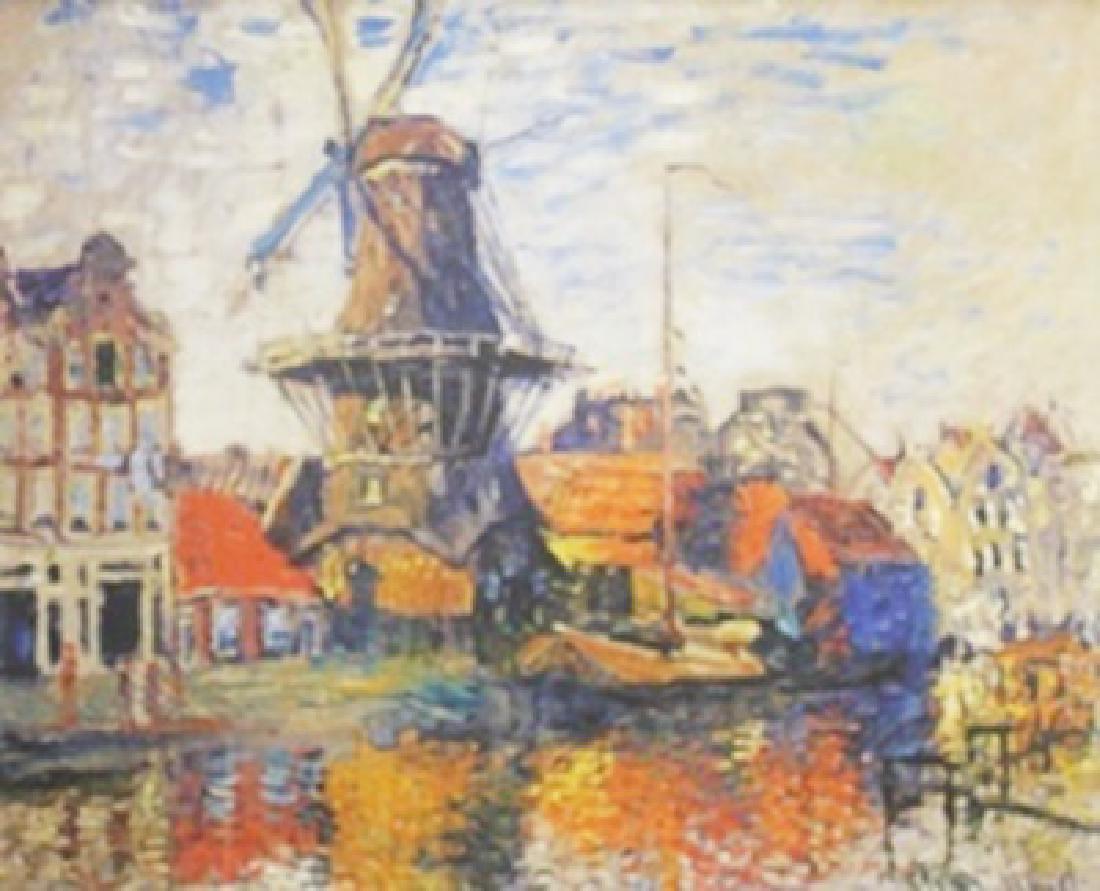 Lithograph - Claude Monet: Lithograph After Claude Monet; , plate bears the signature, size approx. 17 x 20 in. Oscar-Claude Monet (14 November 1840 – 5 December 1926) was a founder of French Impressionist painting, and