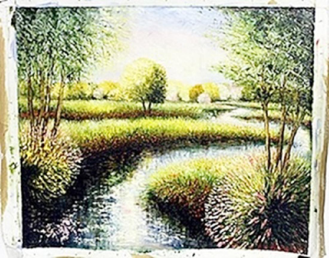 Watercolor Painting by Edouard Cortes: Watercolor Painting by Edouard Cortes, Signed by the Artist, Size Approx. 15 x 18 In.