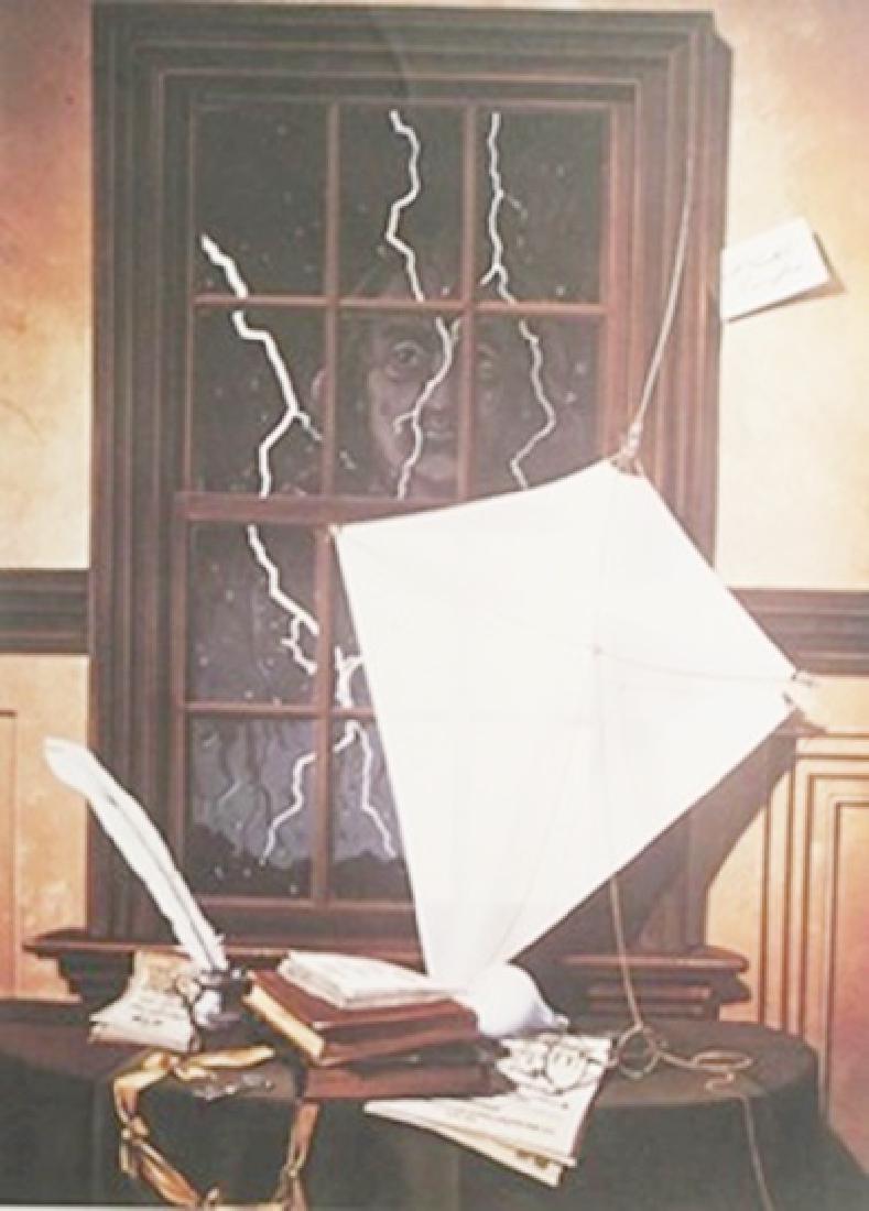 Lithograph - David Mann: Lithograph After David Mann; , pencil bears the signature, size approx. 29 x 22 1/2 in. David Dave Mann (September 10, 1940 – September 11, 2004) was a California graphic artist whose paintings ce