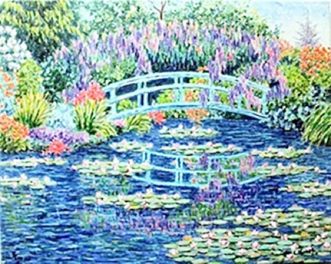 Giclee on Canvas by Diane Monet: Limited Edition, Giclee on Canvas, bearing an Interpretive Signature of the artist, Size Approx. 16" x 20" in.