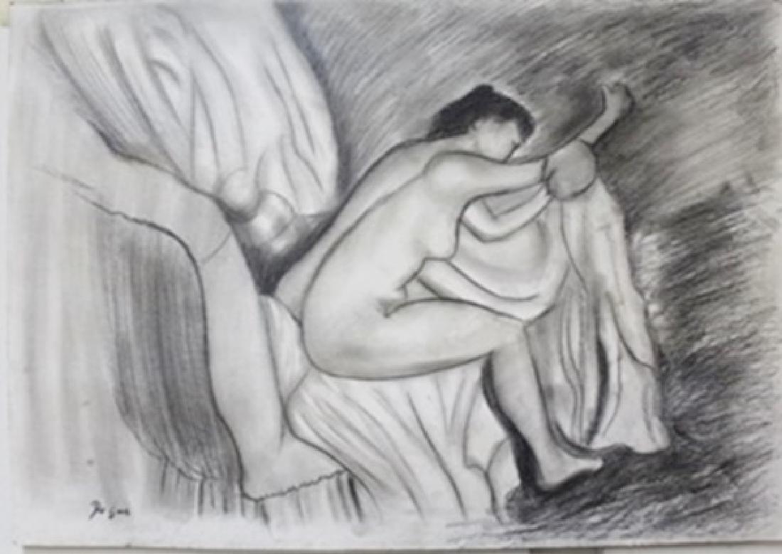 Pastel Painting on Paper - Edgar Degas: In the manner of Edgar Degas bearing the signature , Pastel Painting on Paper, Size Approx. 14" x 20" in.