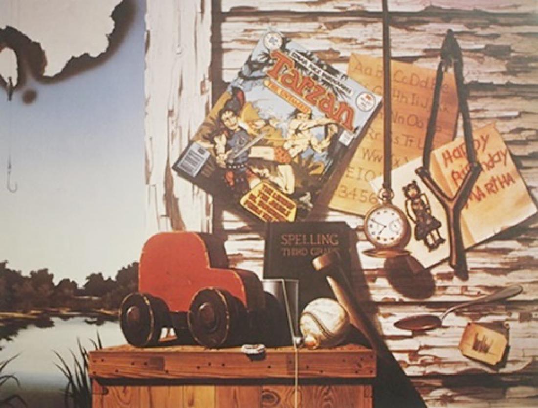 Lithograph David Mann (247A): Authentic Lithograph , Size Approx. 22 1/2" x 28 1/2" In. David "Dave" Mann (September 10, 1940 – September 11, 2004) was a California graphic artist whose paintings celebrated biker culture, an