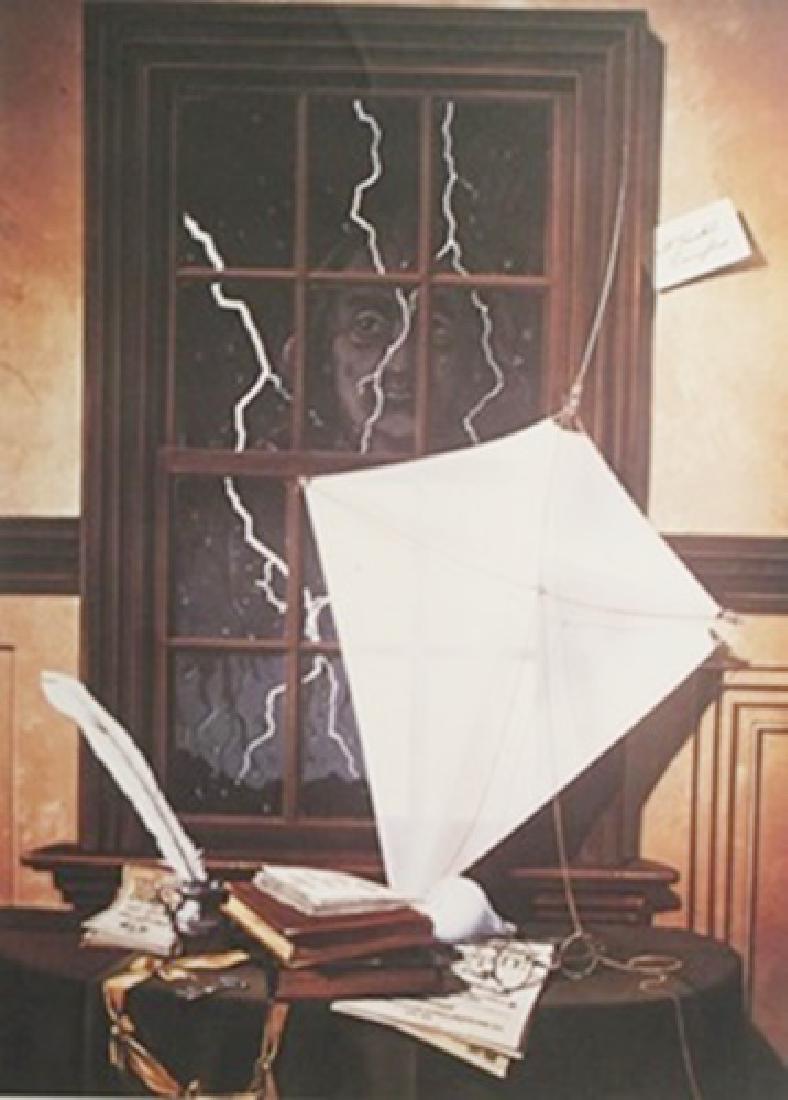 Lithograph - David Mann: Lithograph After David Mann; , pencil bears the signature, size approx. 29 x 22 1/2 in. David Dave Mann (September 10, 1940 – September 11, 2004) was a California graphic artist whose paintings ce