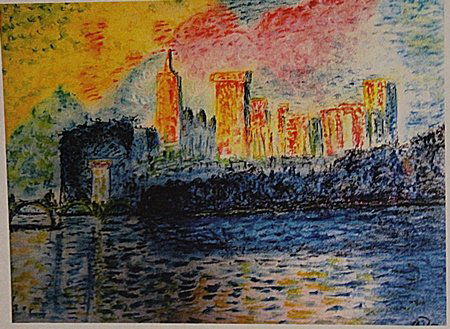 Andre Derain - The Palace Rivera: Oil on paper Andre Derain "The Palace Rivera" circa 1930, signed private collection, unframed dimensions approximately 19x14. André Derain was a French artist, painter, sculptor and co-founder of Fau