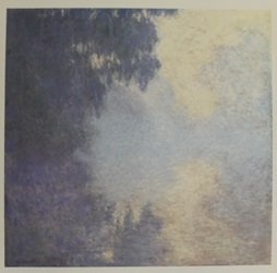 Lithograph "Morning on the Seine, Near Giverny" By: Lithograph "Morning on the Seine, Near Giverny" By Claude Monet, Size Approx. 12 x 10 In. Oscar-Claude Monet (14 November 1840 – 5 December 1926) was a founder of French Impressionist painting