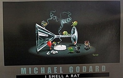 "I Smell A Rat" after Michael Godard: Michael Godard Poster Approx. 24x36 Michael Godard (Godard's world of art invites us in to his lighthearted perspective of life that surrounds us, mirroring our lives through martinis with animated ol