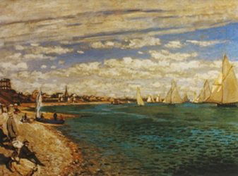 Lithograph - Claude Monet: Lithograph After Claude Monet; size approx. 16 1/2 x 21 in. Oscar-Claude Monet (14 November 1840 – 5 December 1926) was a founder of French Impressionist painting, and the most consistent and